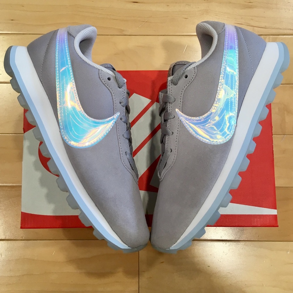 WOMENS NIKE PRE LOVE OX GREY WHITE LIGHT BLUE - Picture 4 of 7